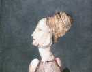 Figlia del galantuomo, 1974 - cm.50x70, Tempera su tavola