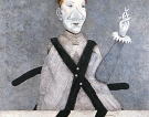 Baj baj, 1983 - cm.80x100, Tempera su tavola