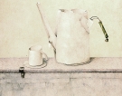 Colazione, 1983 - cm.50x70, Tempera su tavola