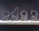Frutta come si deve, 1990 - cm.100x70, Tempera su tavola