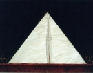 Vulcano innevato, 1990 - cm.100x70, Tempera su tavola