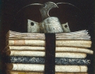 Scripta manent, 1991 - cm.17x24, Tempera su tavola