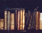 Son tutti manoscritti, 1991 - cm.200x50, Tempera su tavola