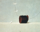 Chi parla, 1992 - cm.40x30, Tempera su tavola