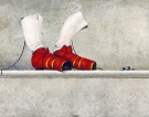 Le sue calzature, 1992 - cm.70x50, Tempera su tavola