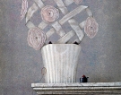 Cinque fiori, 1999 - cm.50x60, Tempera su tavola