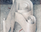 Erre, 2002 - cm.34x24, Tempera su tavola