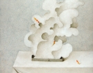 Cielo tempestoso, 2012 - 70x50, Tempera su tavola